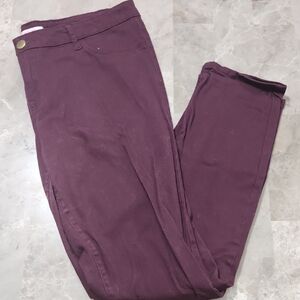 Refuge Deep Purple Burgundy Skinny Jeans